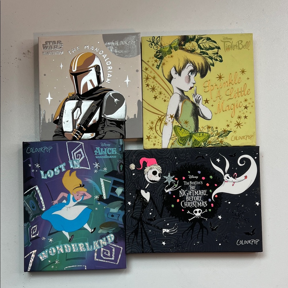 Colourpop Disney bundle - Star Wars, tinkerbell, Alice & nightmare before Christ